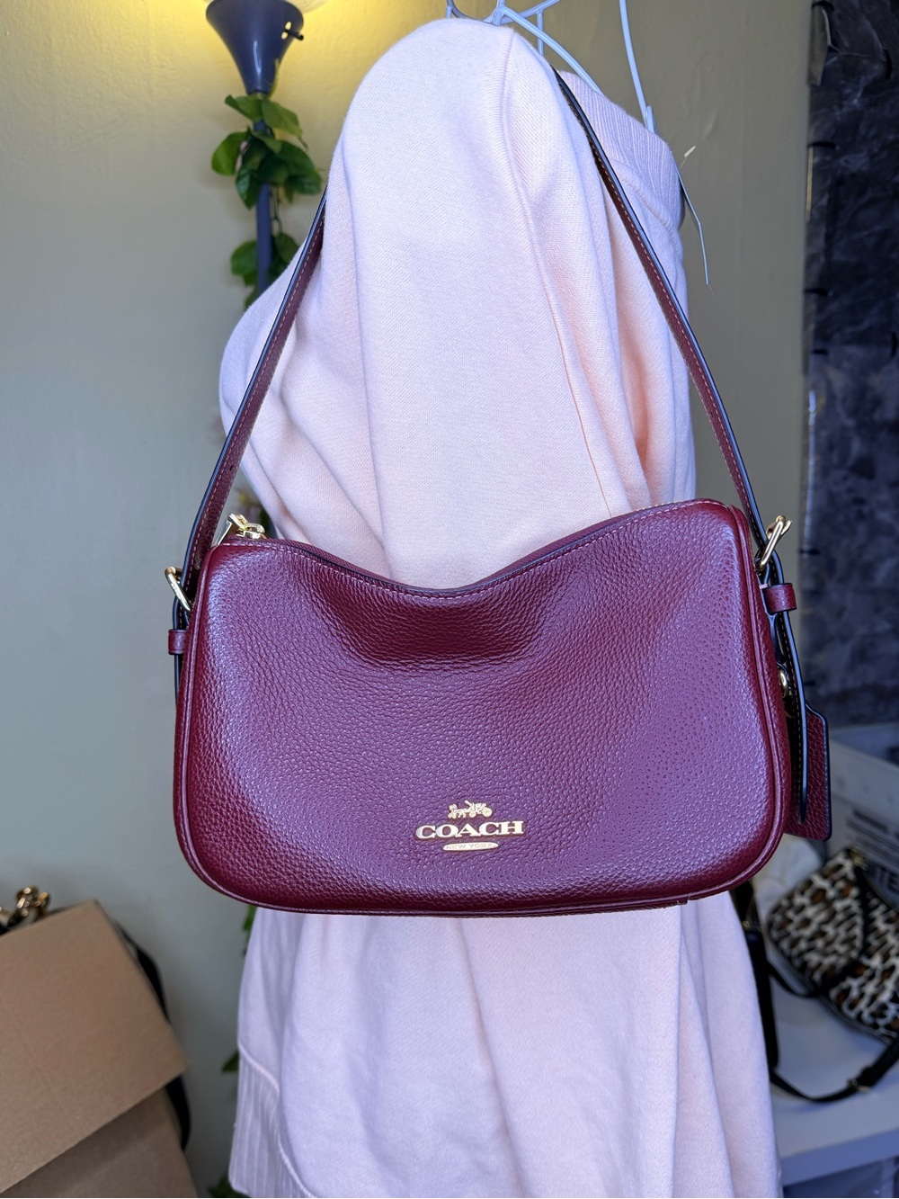 Coach Kailey pebbled leather Shoulder Bag